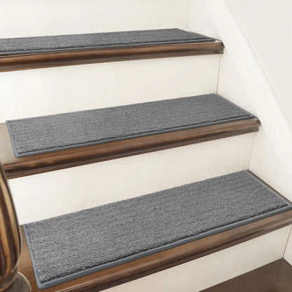 Grey Plain Color Rug Treads for Steps