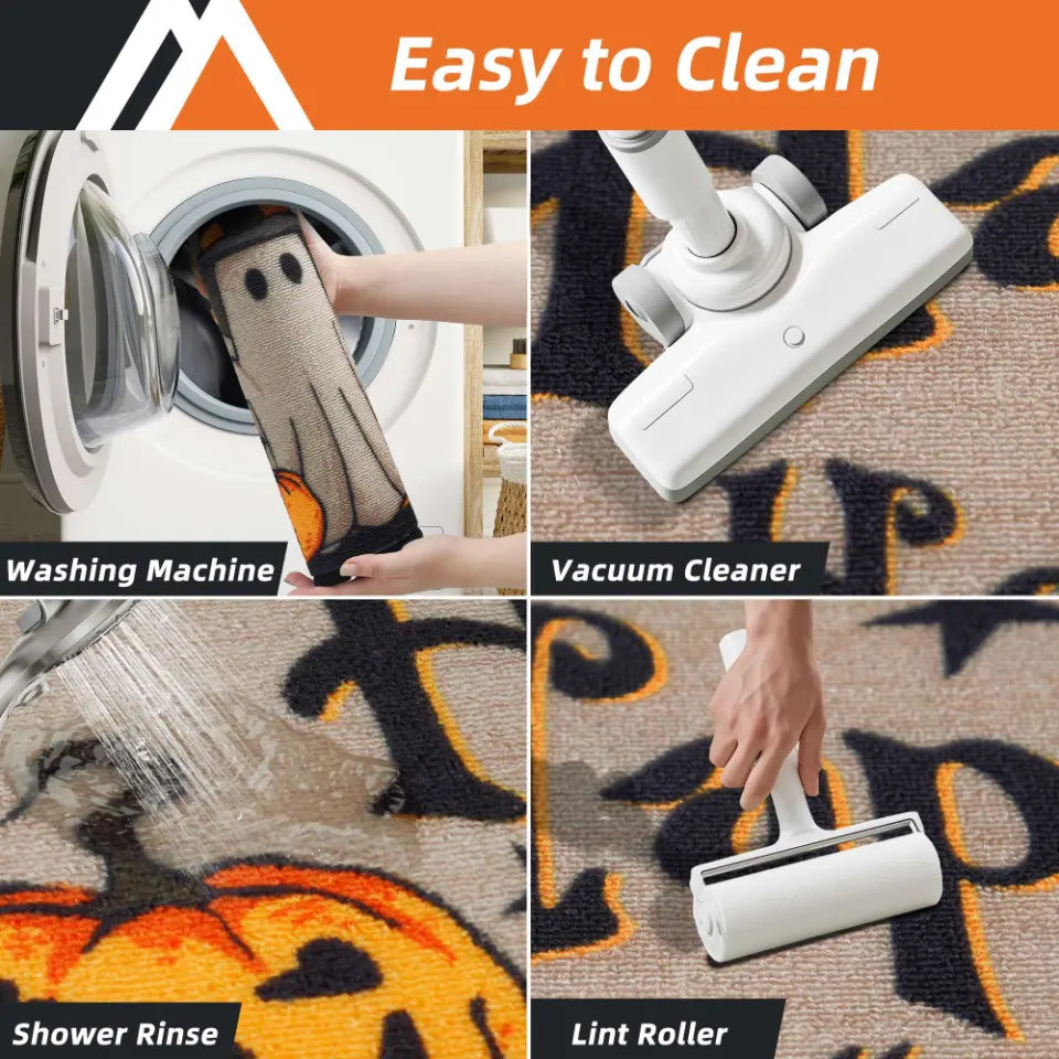 How to Clean Happy Halloween Spiderweb Doormat