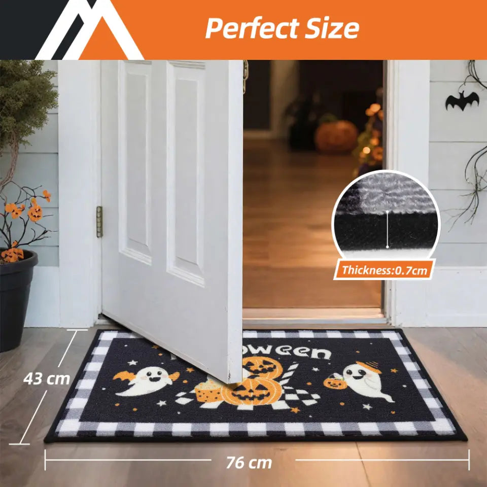 Low Profile Funny Halloween Doormat
