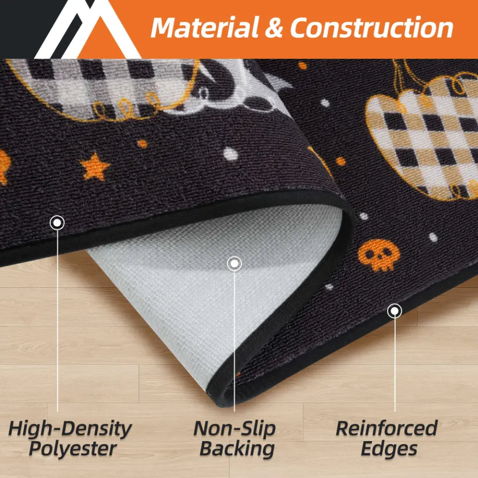 Material info of Scary Front Door Mat for Halloween