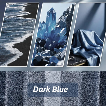 Midnight Bloom of Dark Blue Ombre Bathroom Rug