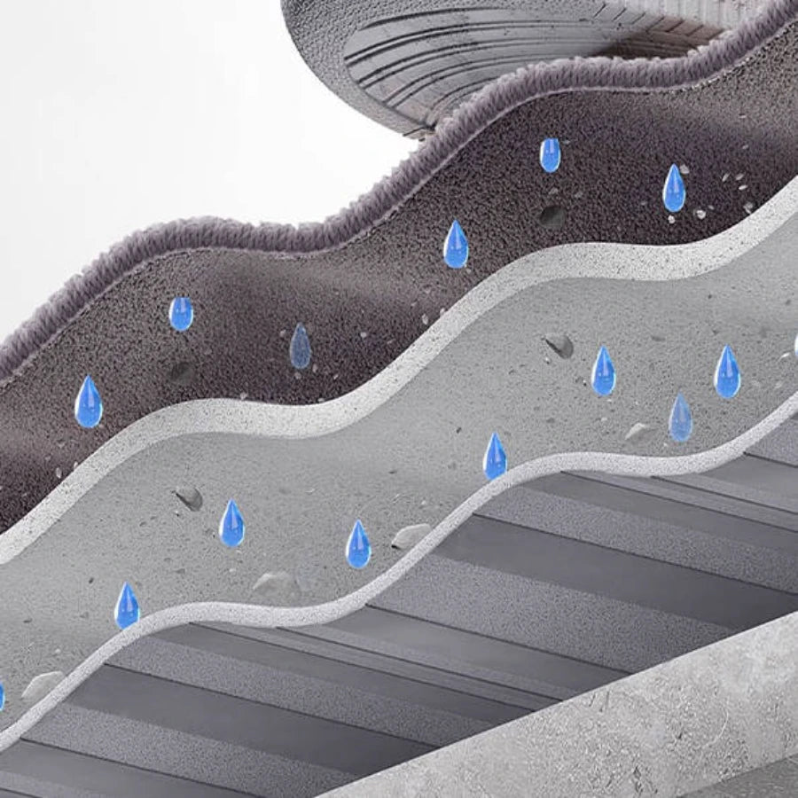 Multi-Layer Design of Plain Color Rug Treads for Steps