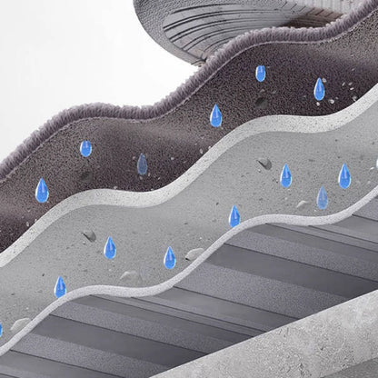 Multi-Layer Design of Plain Color Rug Treads for Steps