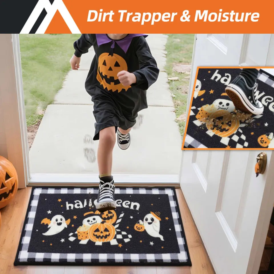 Non-Slip and Dirt Trapper Funny Halloween Doormat