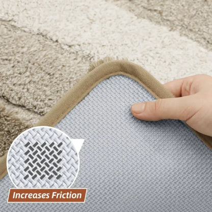 Ombre Bathroom Rug with Non-Slip TPR Backing