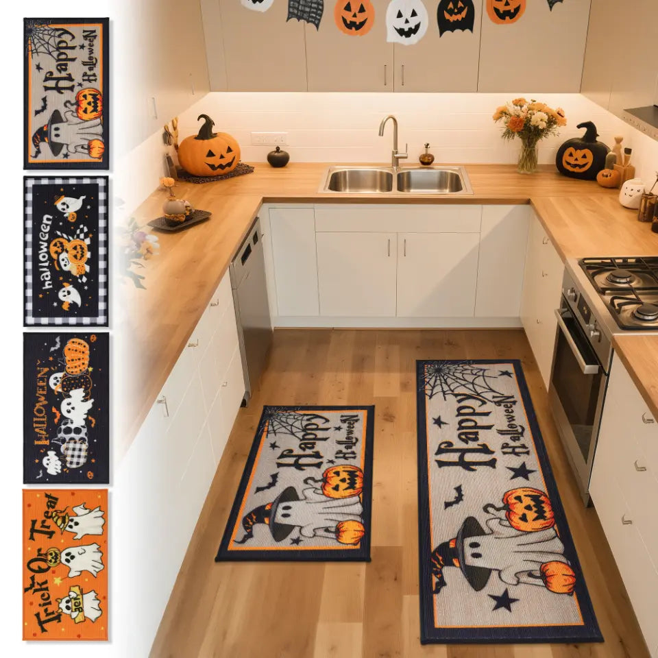 Other Halloween Pattern Kitchen Rugs from Happy Halloween Kitchen Rug