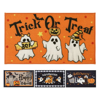 Other Halloween Patterns of Trick or Treat Spooky Halloween Welcome Mat