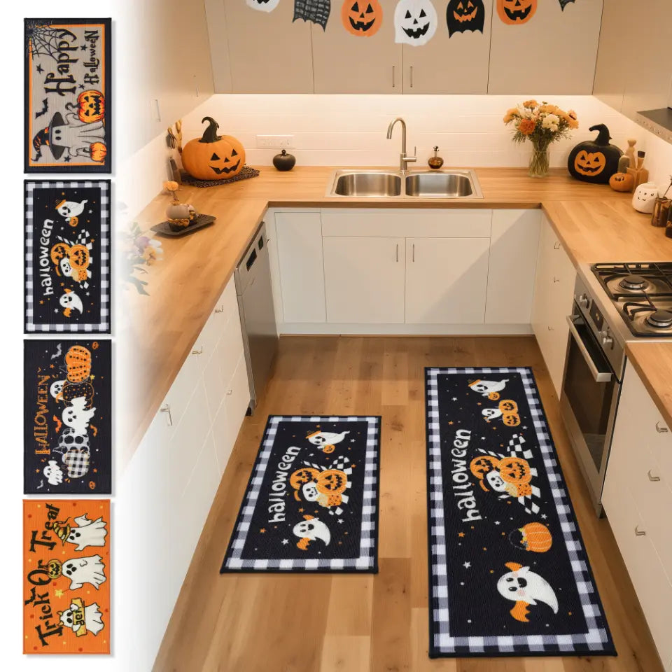 Other Three Halloween Pattern from Halloween Ghost and Pumpkin Kitchen Mat