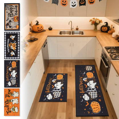 Other Three Pattern for Halloween Themed Kitchen from Pumpkin Halloween Rugs for Kitchen