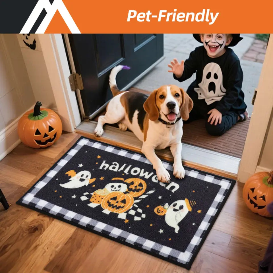 Pet-Friendly Funny Halloween Doormat
