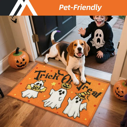 Pet-Friendly Trick or Treat Spooky Halloween Welcome Mat