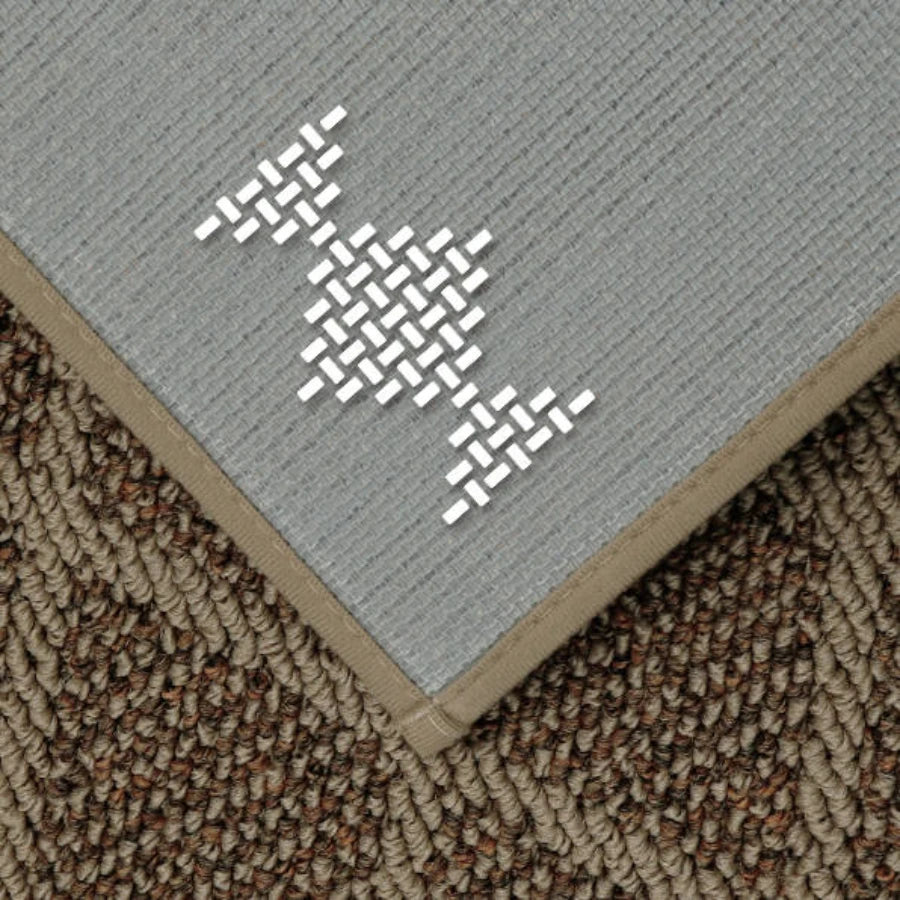 Plain Diamond Kitchen Rug with Non-Slip Backing