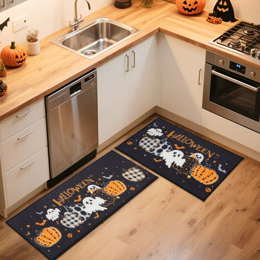 Pumpkin Halloween Rugs for Halloween Themed Kitchen