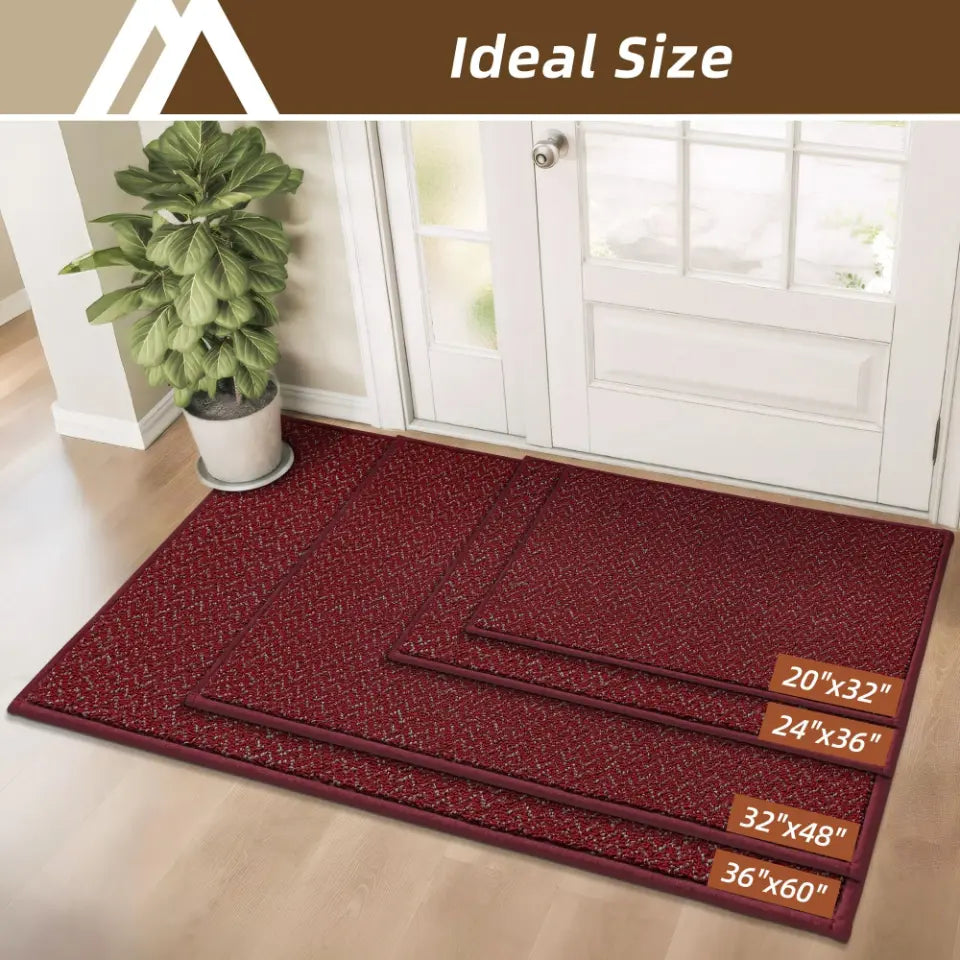 Red Chevron Door Mats