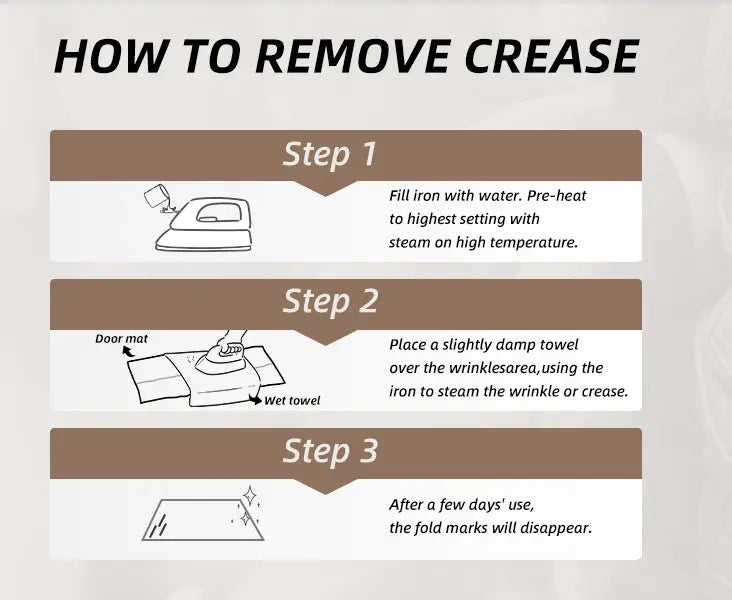 Remove Crease Tips of Rugs