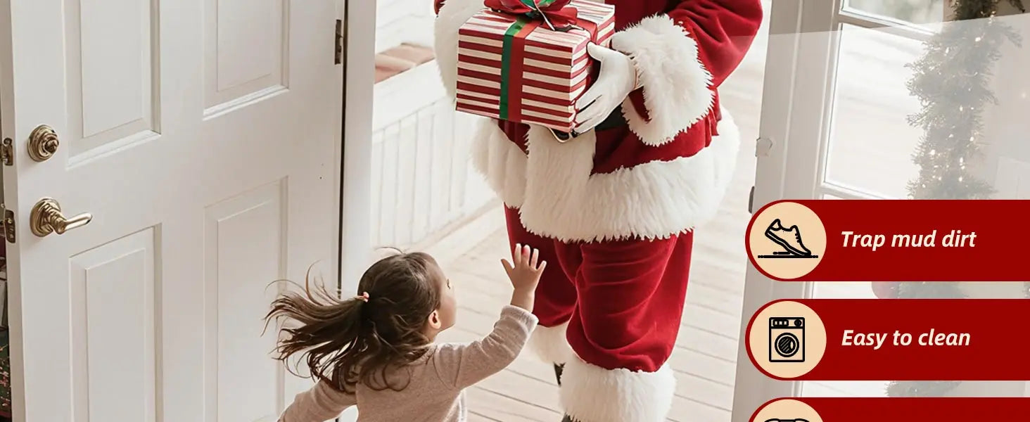 Santa Enter House to Send Gift