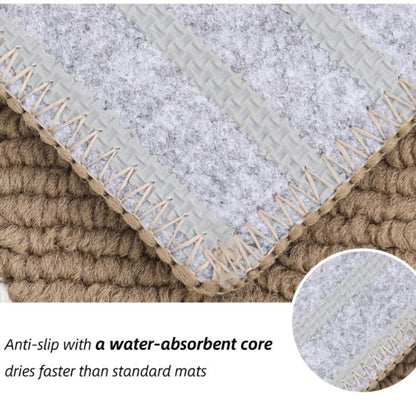 Simple Trellis Kitchen Floor Mats with Strip TPR Backing