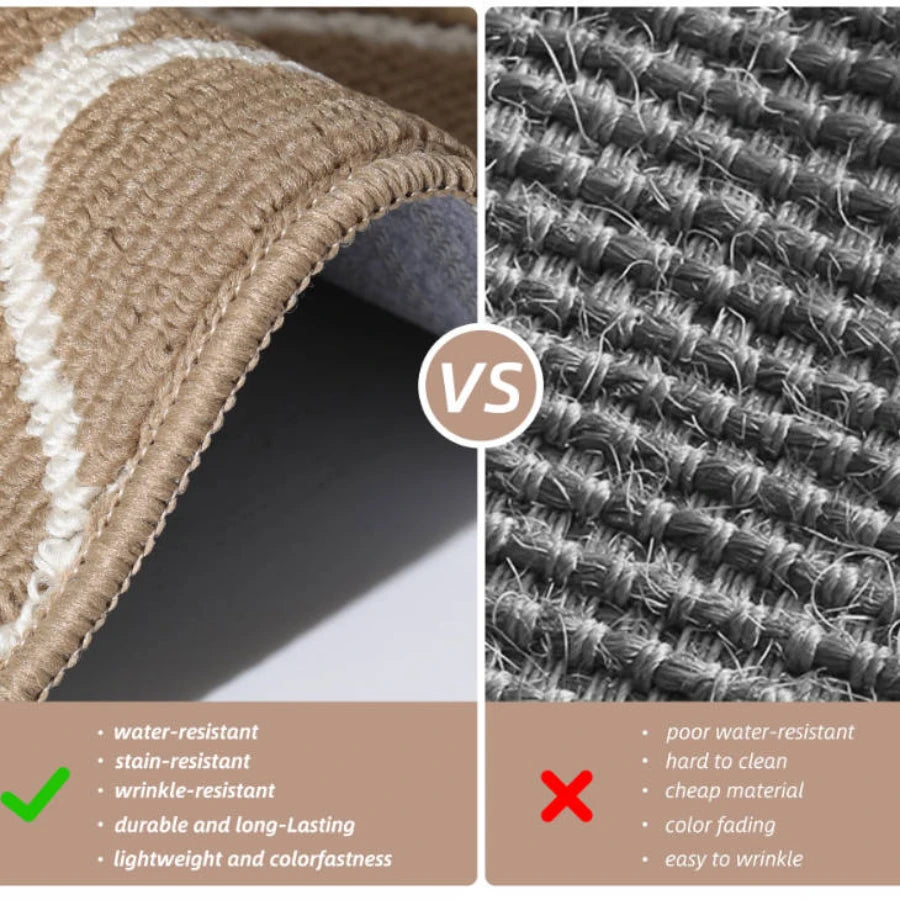 Simple Trellis Kitchen Floor Mats with Sturdy Material