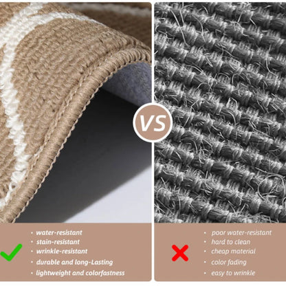 Simple Trellis Kitchen Floor Mats with Sturdy Material