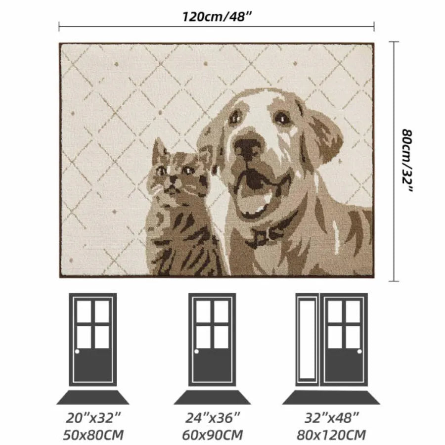 Size Chart of Pet Friendly Door Mats