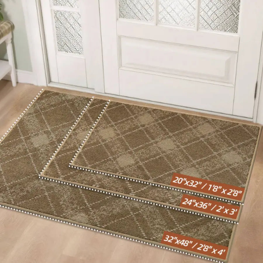 Size Chart of Plaid Door Mats