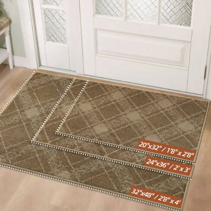 Size Chart of Plaid Door Mats