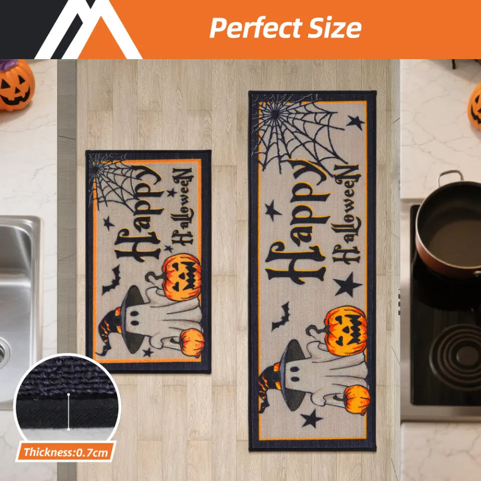 Size Dimension of Happy Halloween Kitchen Rug