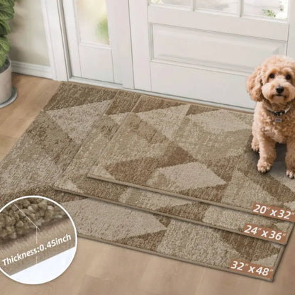 Size of Geometric Abstract Front Door Rugs Inside