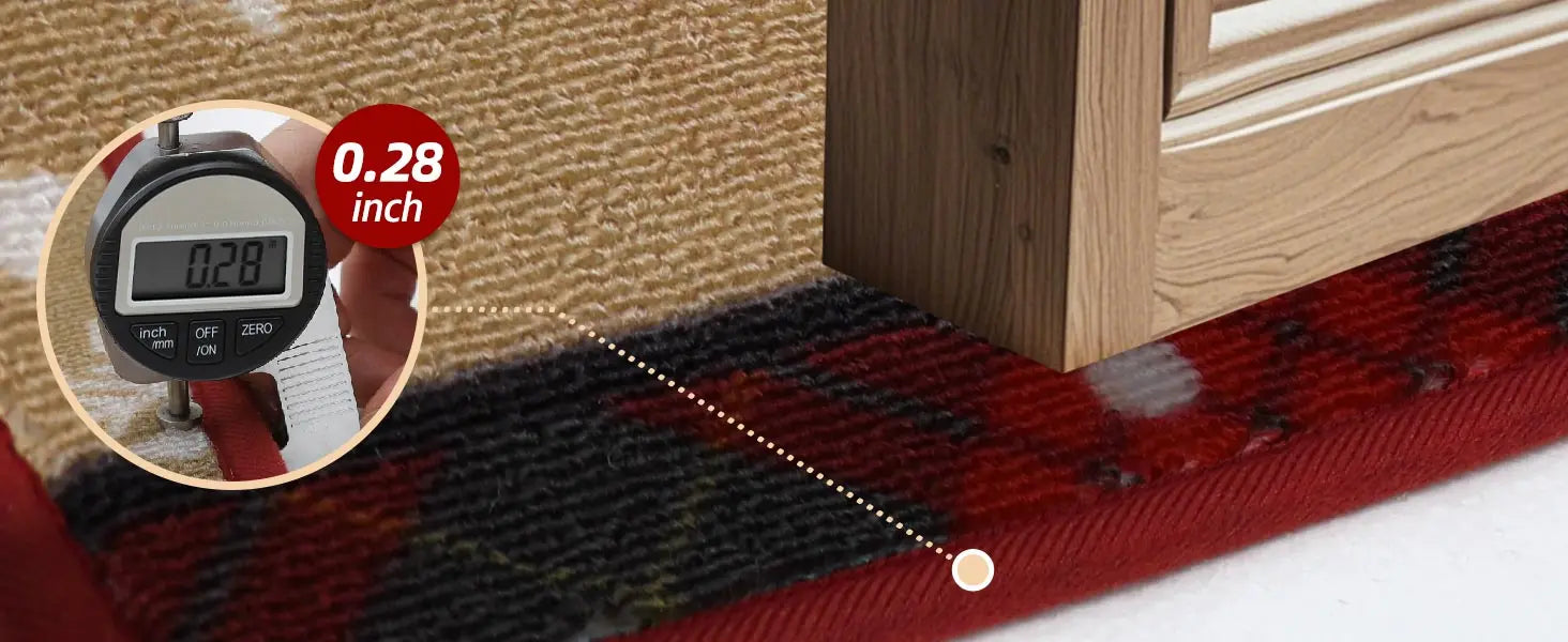 Tree Snowflakes Christmas Front Door Mat which is Low Profile