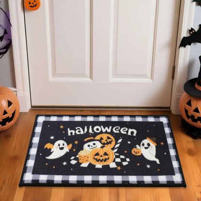 View of Funny Halloween Doormat