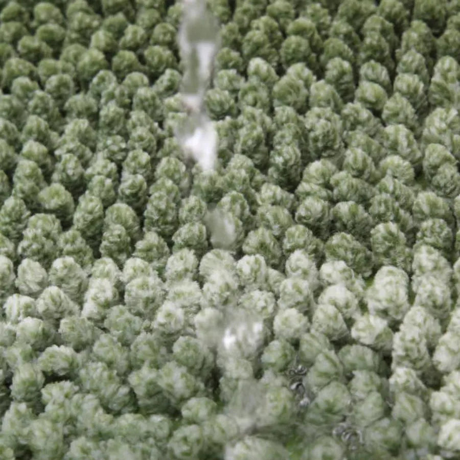 Water Absorbable Green Gradient Stripe Bath Rug