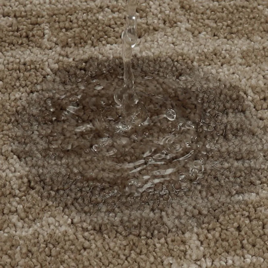 Water Absorbent Taupe Abstract Kitchen Rugs Set