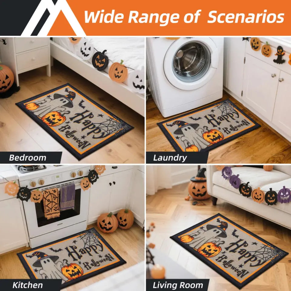 Wide Range of Happy Halloween Spiderweb Doormat